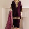 Baroque Maroon Velvet Replica