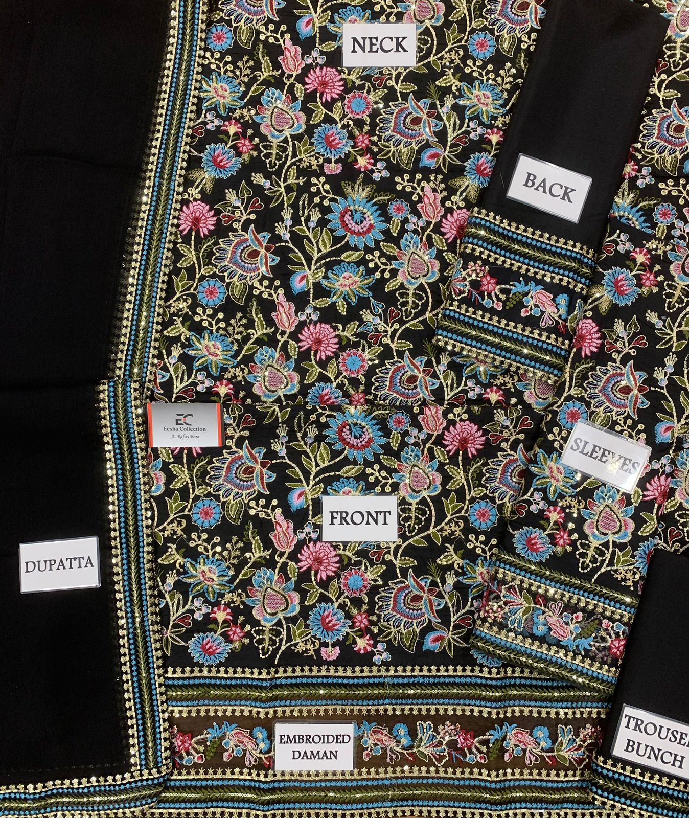 Baroque Black Silk Replica