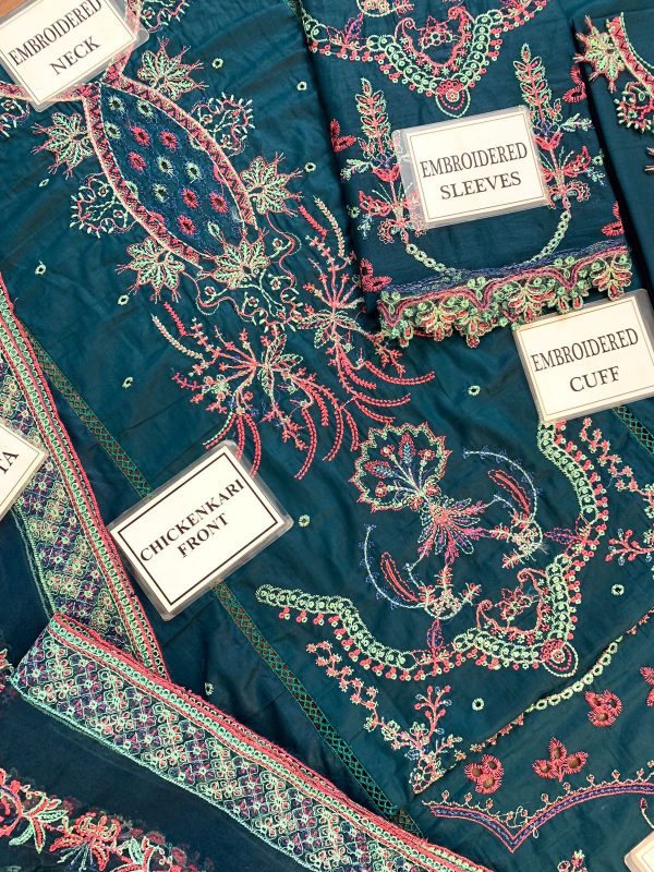 Qalamkar Kira Lawn Replica - Image 4