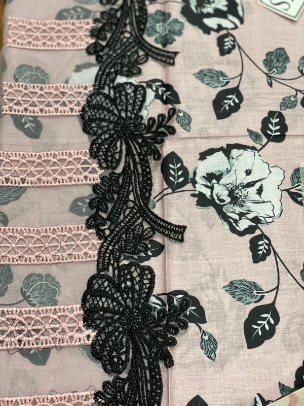 Asifa And Nabeel Beige Lawn Replica - Image 5