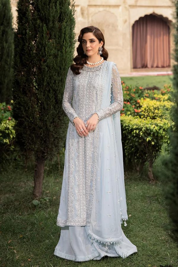 Azure Light Grey Semi Pure Chiffon Replica