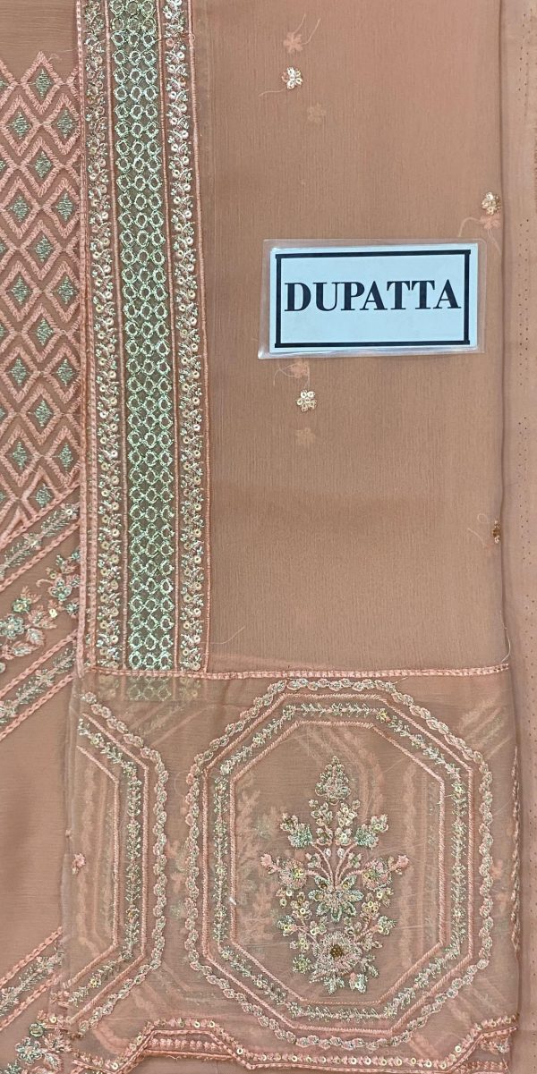 Azure Tea Pink Semi Pure Chiffon Replica - Image 5