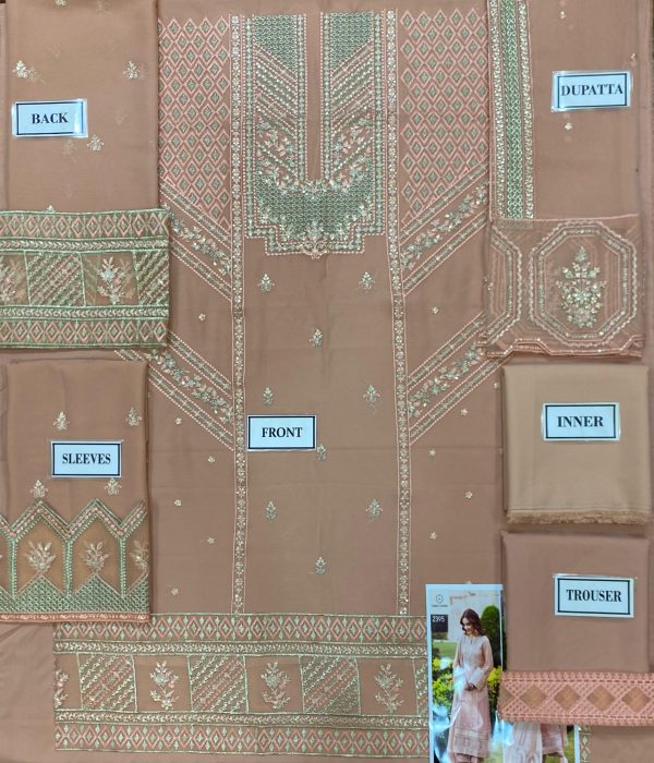 Azure Tea Pink Semi Pure Chiffon Replica - Image 2