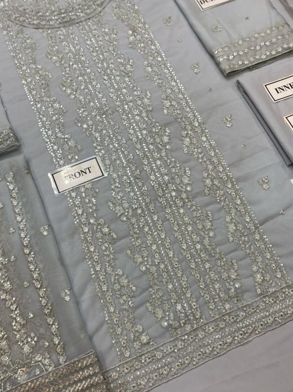 Azure Light Grey Semi Pure Chiffon Replica - Image 4