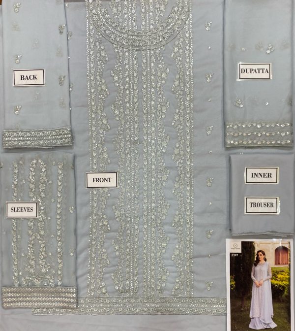 Azure Light Grey Semi Pure Chiffon Replica - Image 2