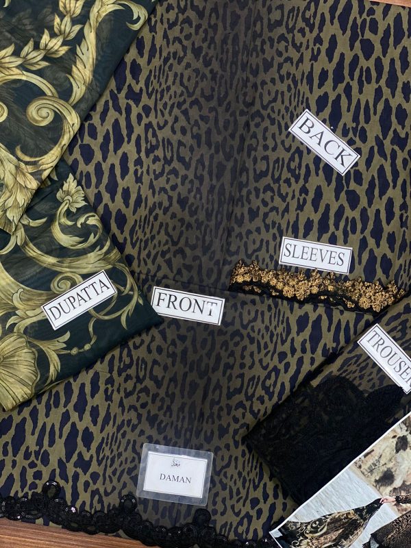 Maria b Cheetah Print Lawn Replica - Image 2