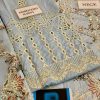 Qalamkar Sky Blue Lawn Replica - Image 4