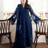 Azure Royal Blue Semi Pure Chiffon Replica