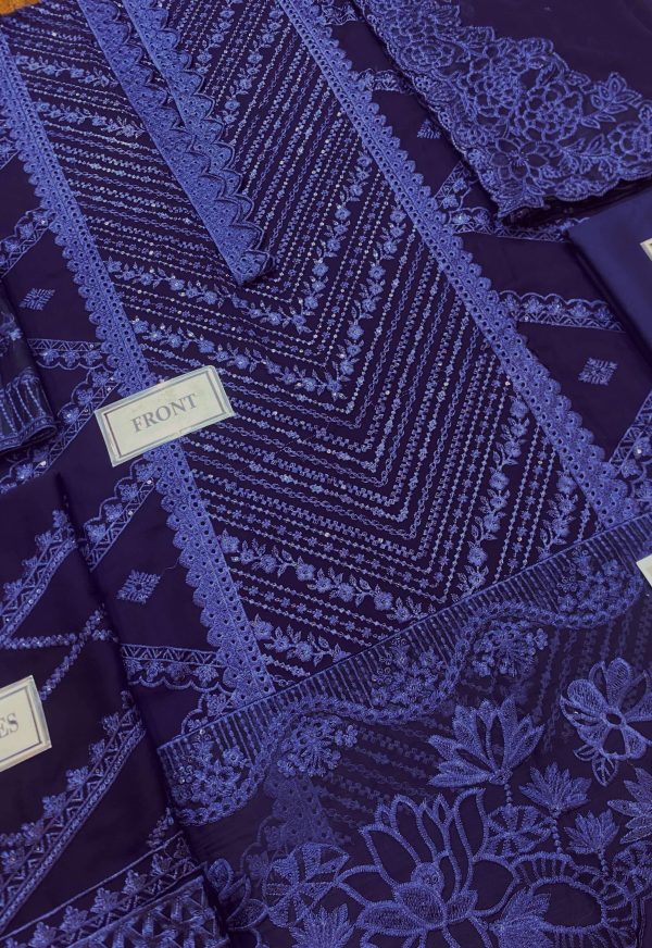 Azure Royal Blue Semi Pure Chiffon Replica - Image 3