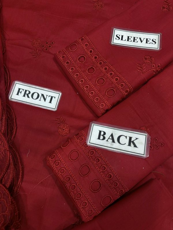 Cross Stitch Carmine Lawn Replica - Image 3