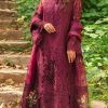 Designer Maroon Organza Replica