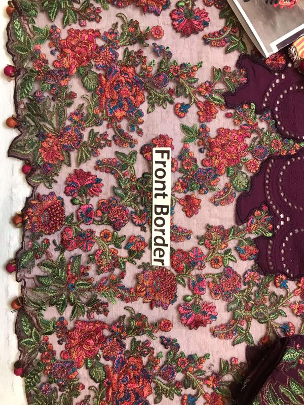 Jugnu Dark Purple Lawn Replica - Image 5