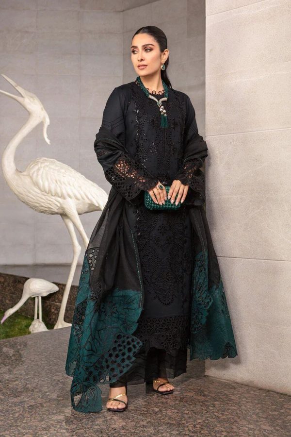 Rang Rasia Black Cotton Lawn Replica