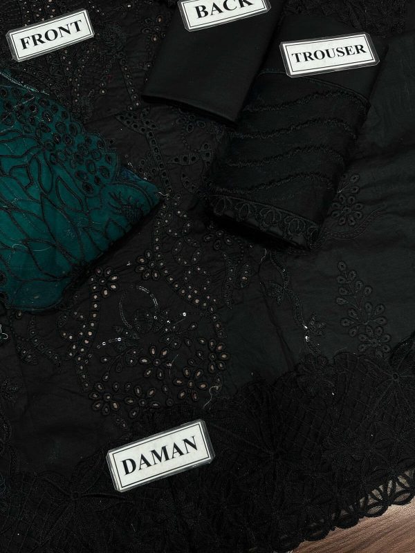 Rang Rasia Black Cotton Lawn Replica - Image 4