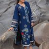 Designer Navy Blue Lawn Replica