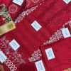 Designer Red Cotton Lawn Replica - Image 3