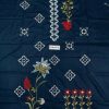 Designer Navy Blue Lawn Replica - Image 5