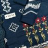 Designer Navy Blue Lawn Replica - Image 3