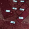 Designer Maroon Chiffon Replica - Image 2