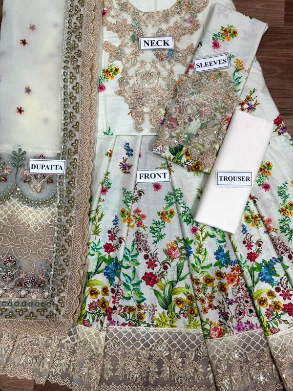 Faiza Saqlain Avelina Lawn Replica - Image 4