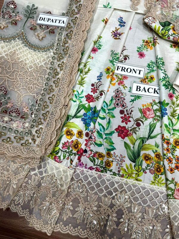 Faiza Saqlain Avelina Lawn Replica - Image 3