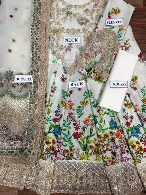 Faiza Saqlain Avelina Lawn Replica - Image 2