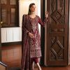 Gulaal Maroon Chiffon Replica
