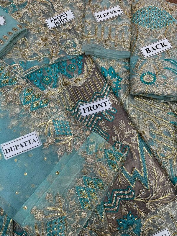 Ahmed Sultan Net Bridal Wear Replica - Image 4