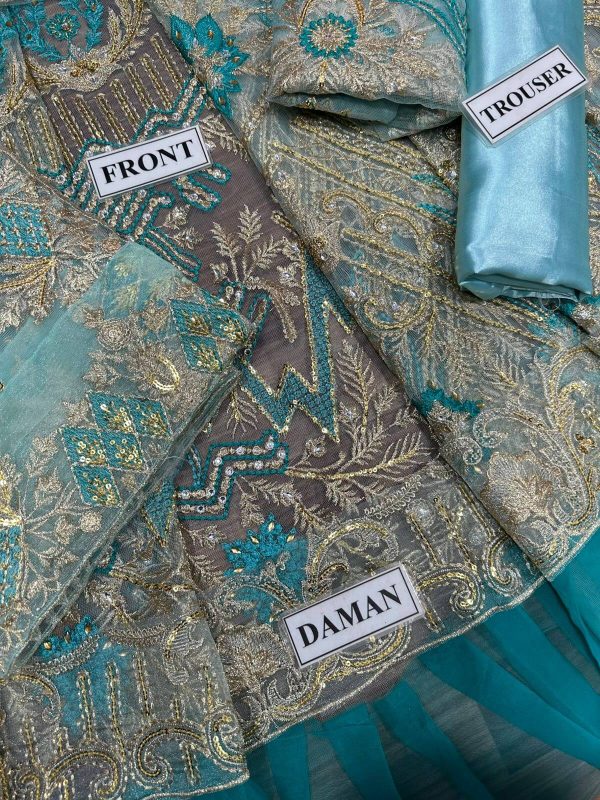 Ahmed Sultan Net Bridal Wear Replica - Image 3