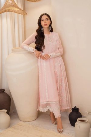 Azure Pink Delight Organza Replica