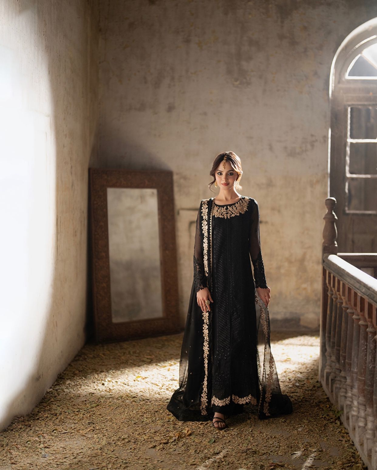 Azure Real Black Chiffon Replica