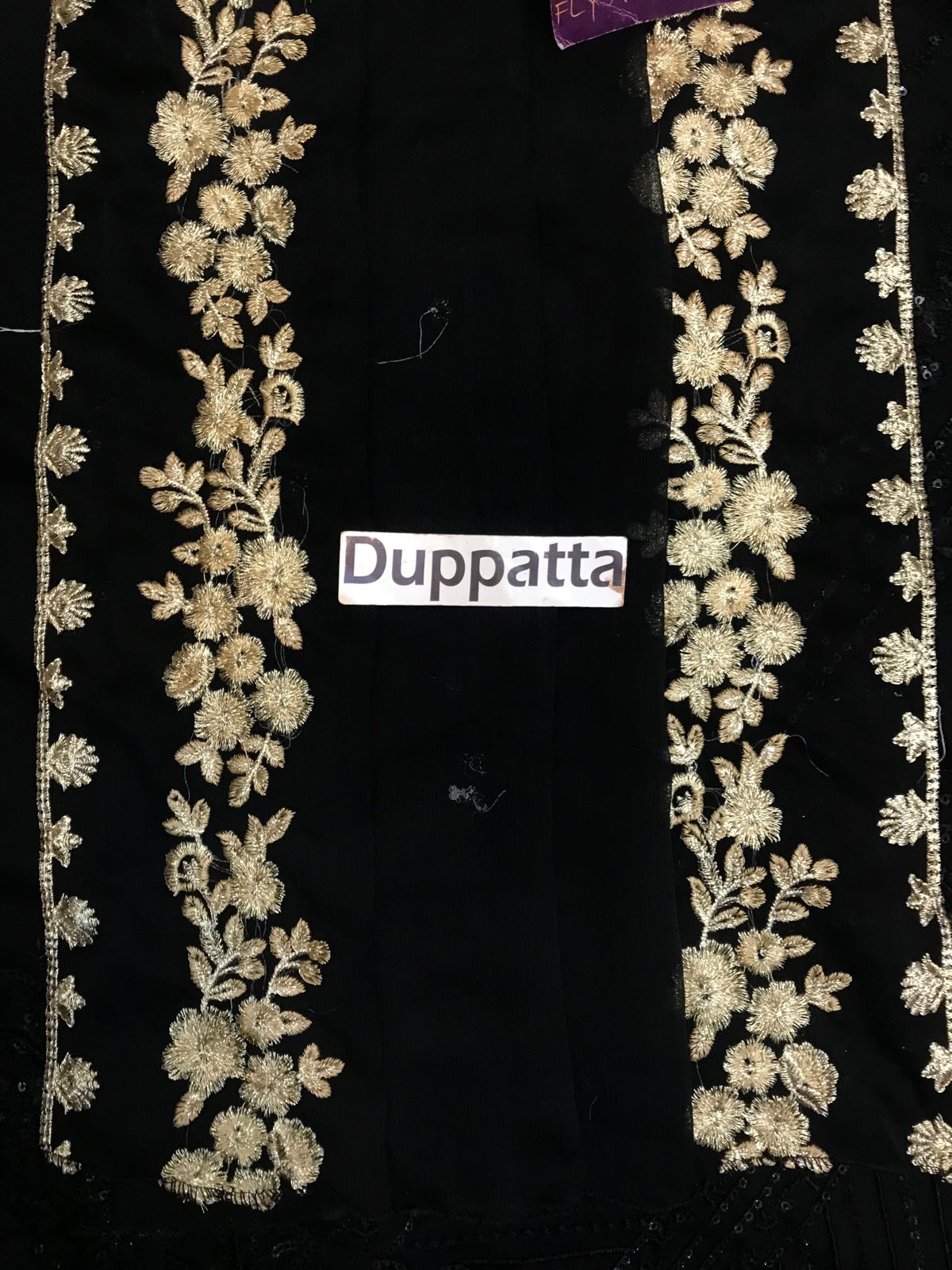 Azure Real Black Chiffon Replica - Image 4