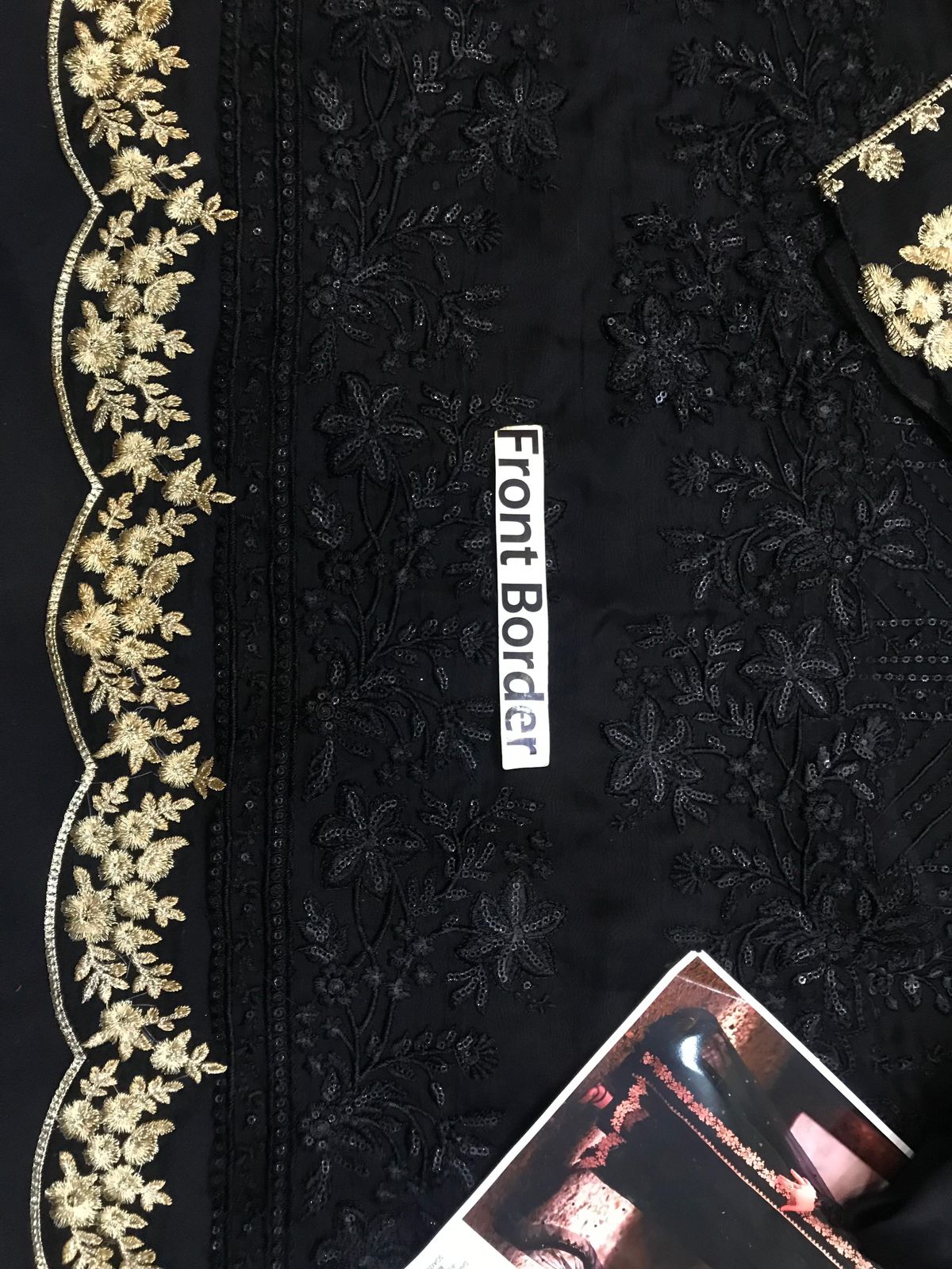 Azure Real Black Chiffon Replica - Image 3