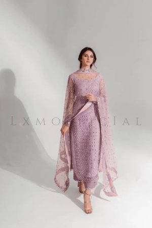 Designer Lilac Organza Replica