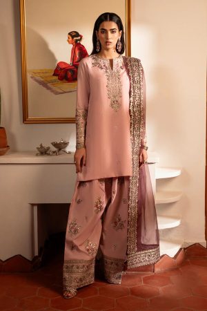 Afrozeh Tea Pink Cotton Silk Replica