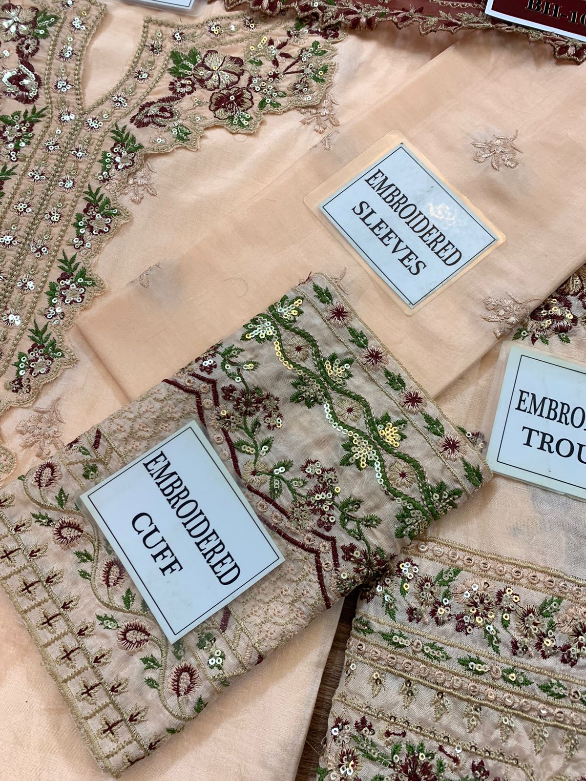 Afrozeh Tea Pink Cotton Silk Replica - Image 5