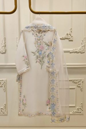 Agha Noor White Organza Replica