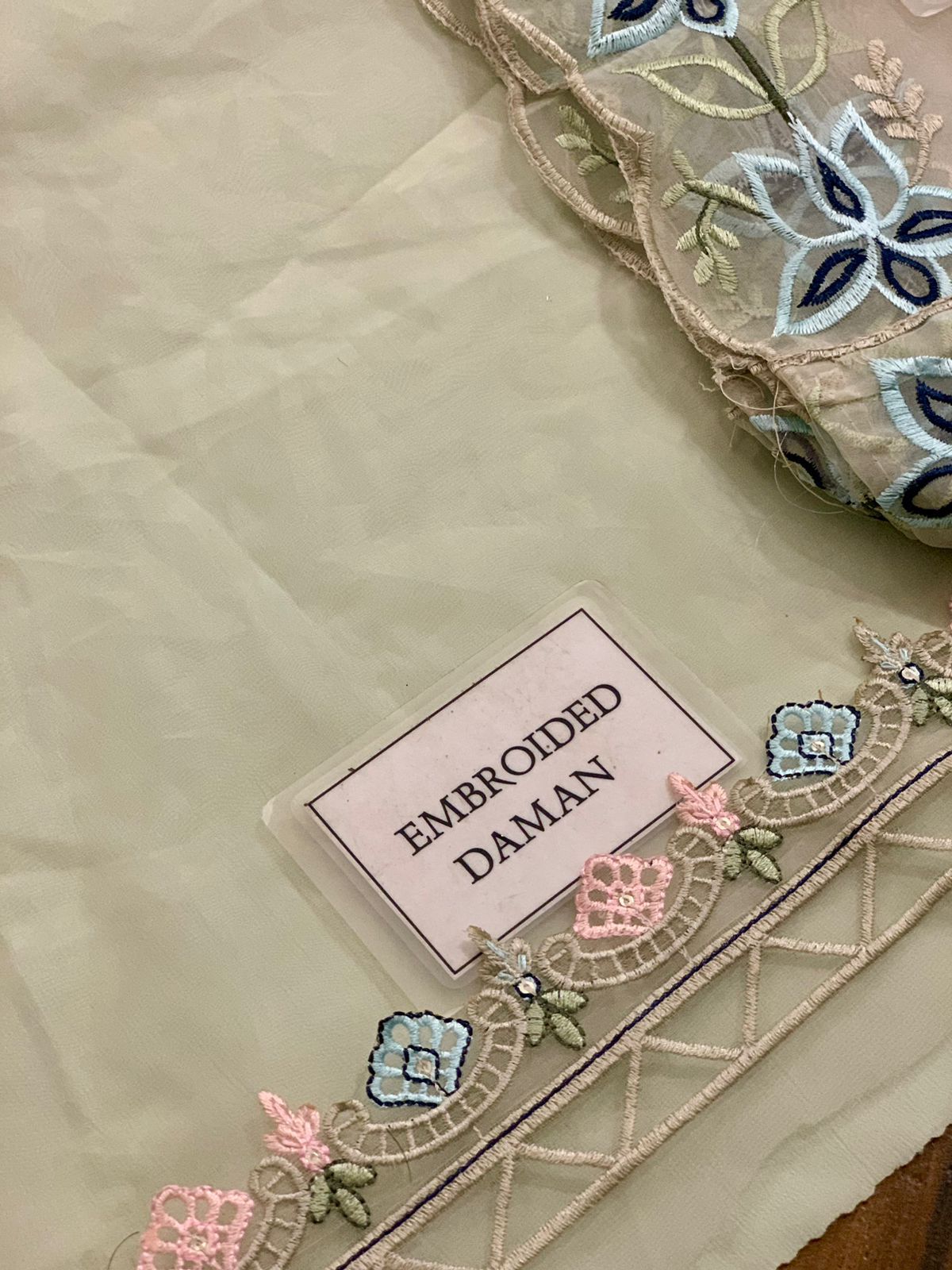 Agha Noor White Organza Replica - Image 4