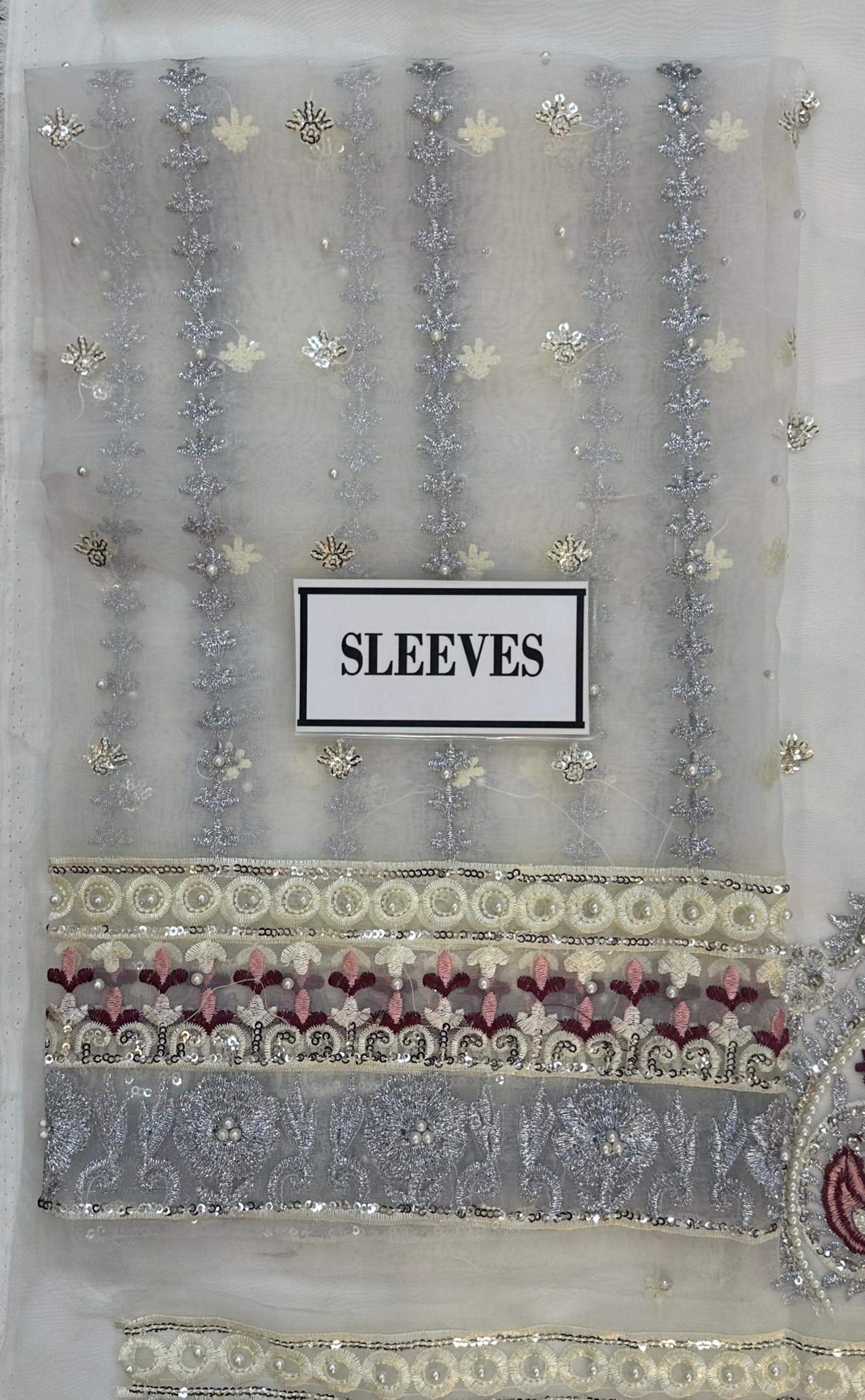 Agha Noor White Organza Replica - Image 6