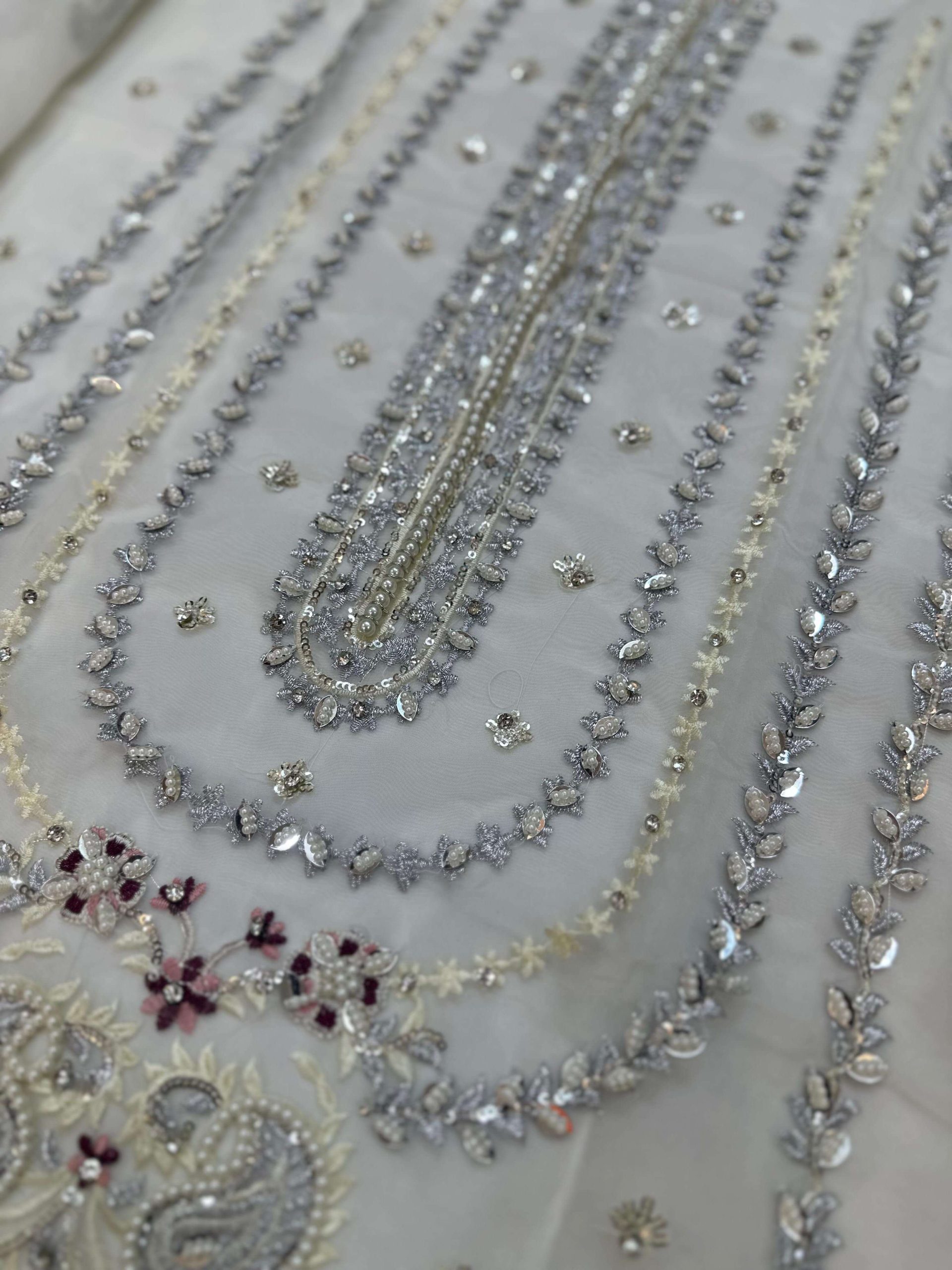 Agha Noor White Organza Replica - Image 5