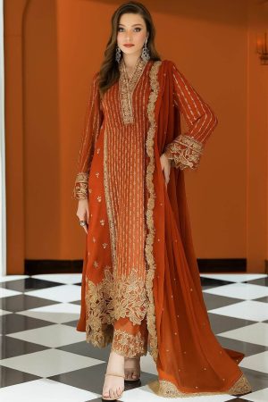 Azure Warm Orange Chiffon Replica