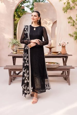 Designer Black Chiffon Replica