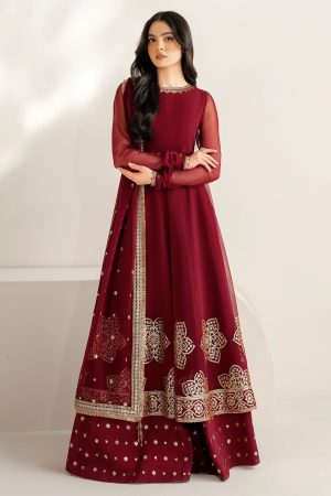 Designer Maroon Chiffon Replica