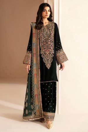 Jazmin Formal Bottle Green Velvet Replica