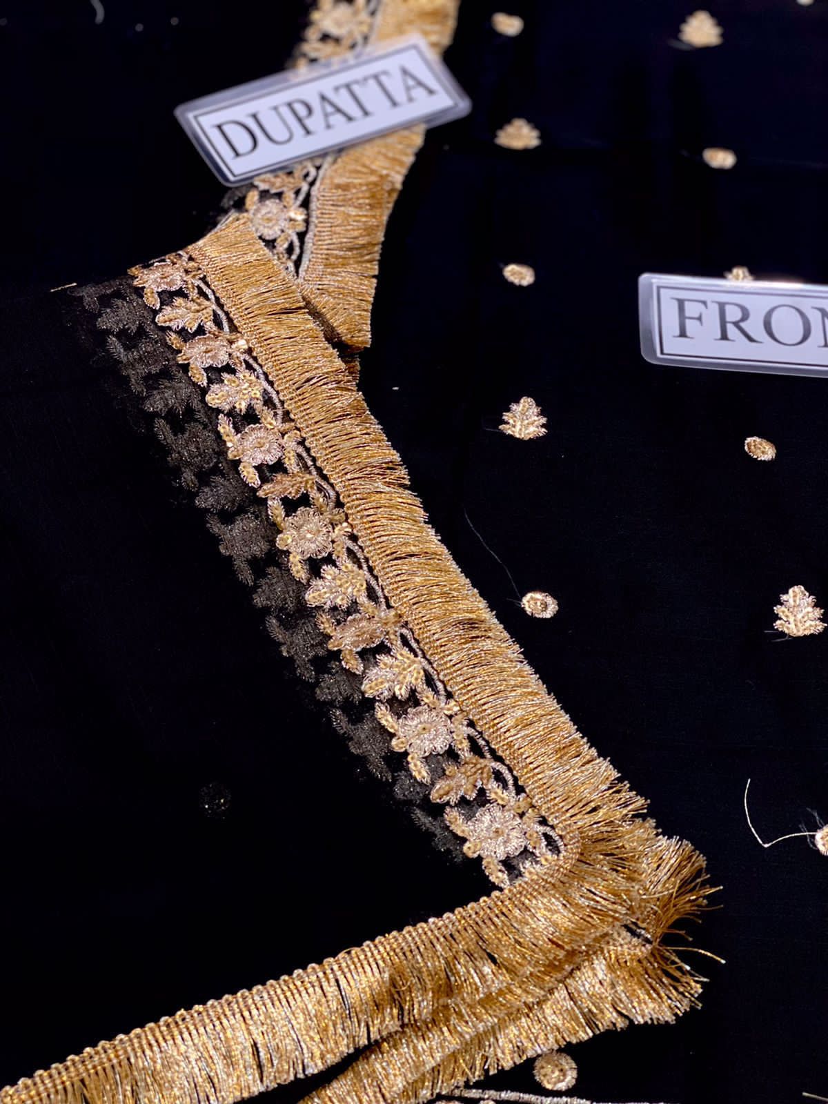 Asim jofa black Chiffon Replica - Image 2