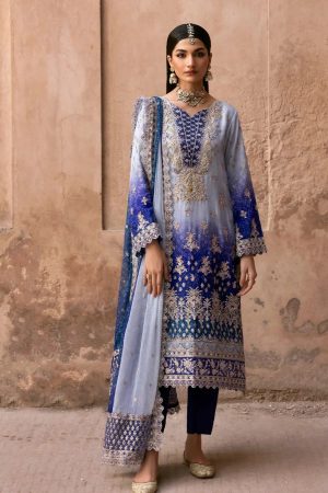 Emaan Adeel Tie And Die Chiffon Replica