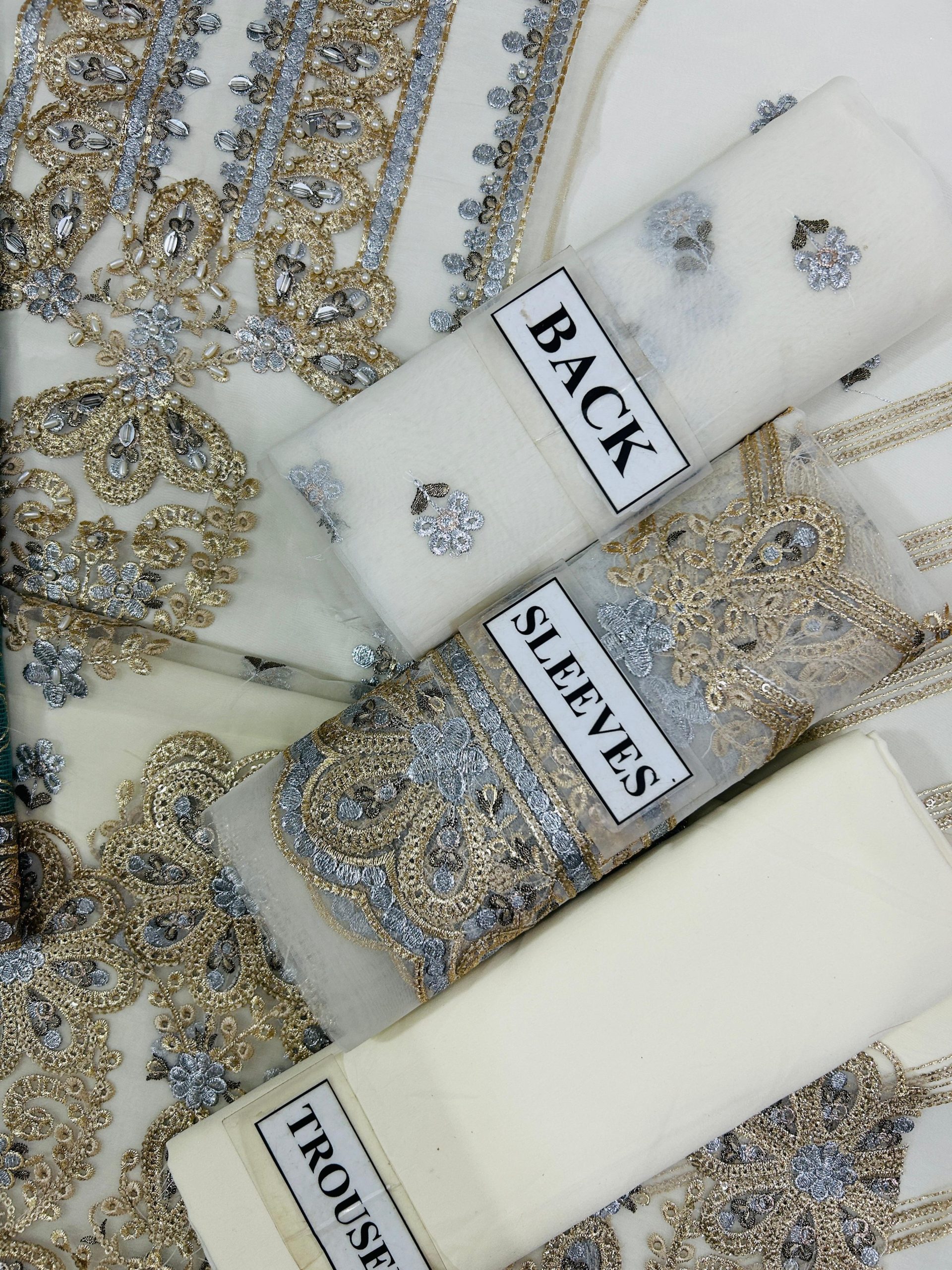 Adan Libas White Organza Formal Wear Replica - Image 6