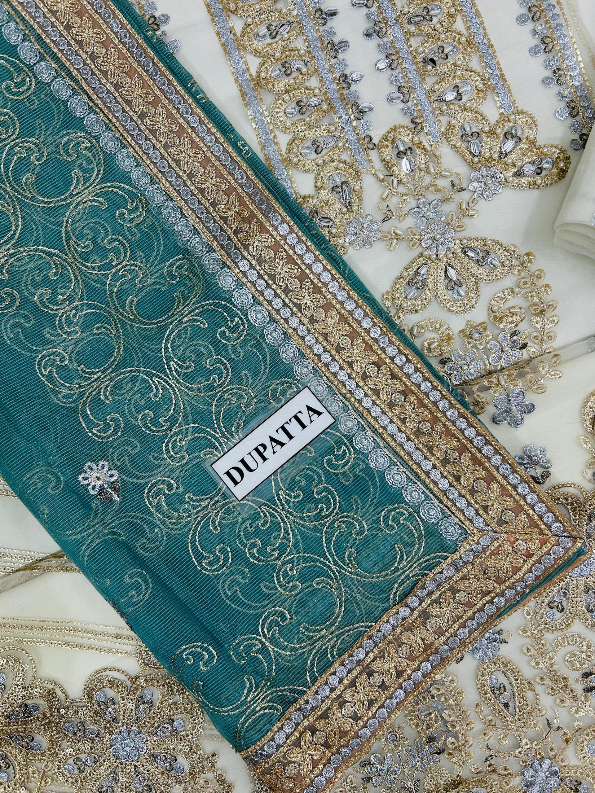 Adan Libas White Organza Formal Wear Replica - Image 5