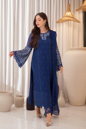 Azure Breeze Chiffon Formal Wear Replica