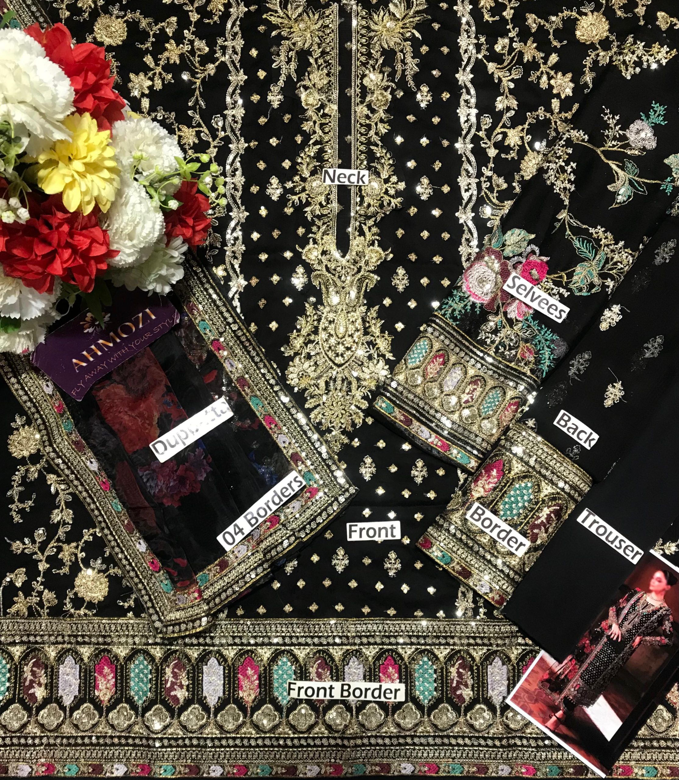 Charizma Black Chiffon Replica - Image 2